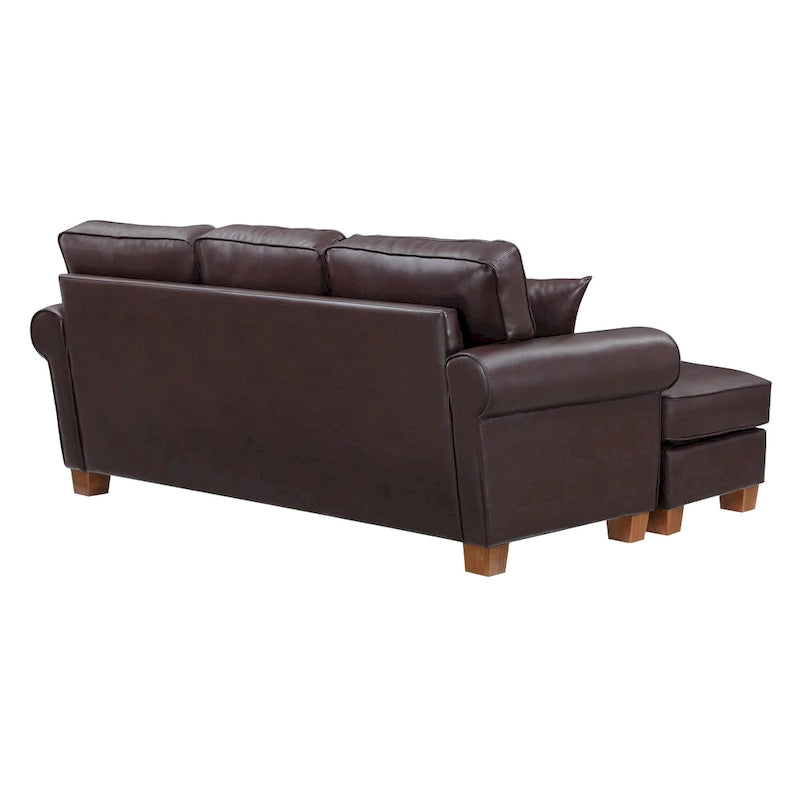 Rylee Ecksofa mit Armlehnen und Kissen