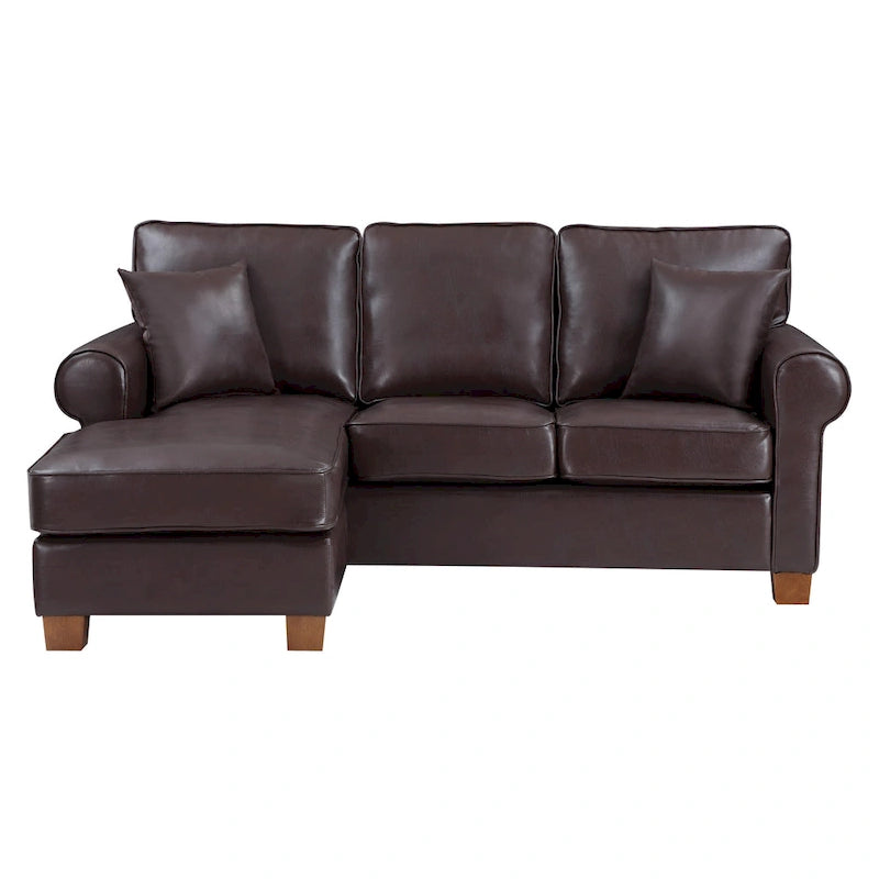 Rylee Ecksofa mit Armlehnen und Kissen