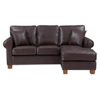 Rylee Ecksofa mit Armlehnen und Kissen