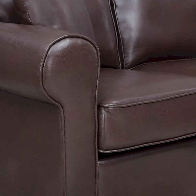 Rylee Ecksofa mit Armlehnen und Kissen