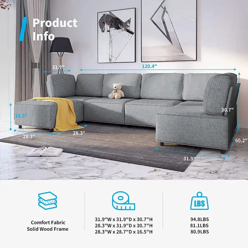 Mixoy Cabriolet Schlafsofa-Modul mit Ottoman