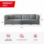 Mixoy Cabriolet Schlafsofa-Modul mit Ottoman