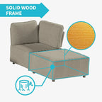 Mixoy Cabriolet Schlafsofa-Modul mit Ottoman