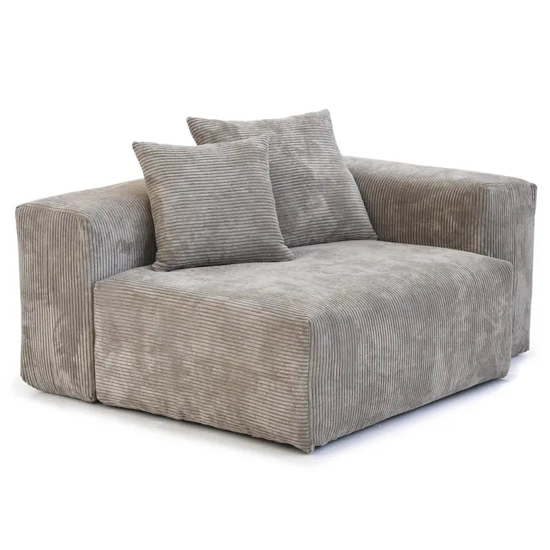 181.10 Sofa mit extra großem Schnitt, 6-teilig, aus Kordsamt