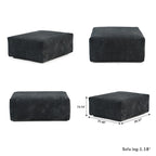 181.10 Sofa mit extra großem Schnitt, 6-teilig, aus Kordsamt