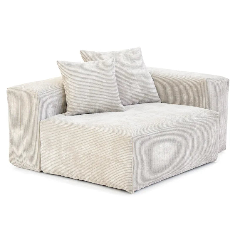 181.10 Sofa mit extra großem Schnitt, 6-teilig, aus Kordsamt