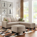 [New] [VIDEO provided] 81.1*76.3*35 Reversible Sectional Couch with Storage Ottoman L-Shaped Sofa,Sectional Sofa with Chaise,Na