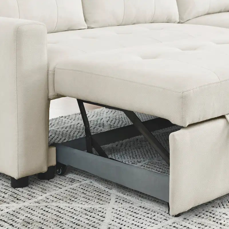MH 78.5 Schlafsofa Ecksofa mit Stauraum-Recamiere und Seitentasche für kleine Wohnzimmer möbel