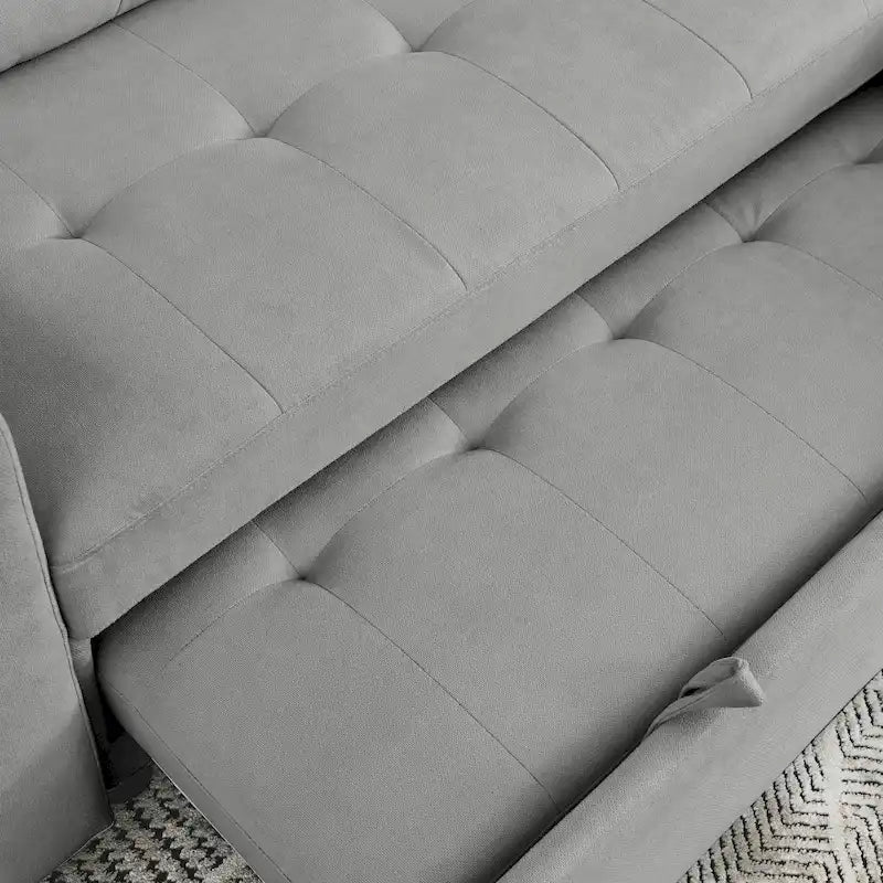 MH 78.5 Schlafsofa Ecksofa mit Stauraum-Recamiere und Seitentasche für kleine Wohnzimmer möbel