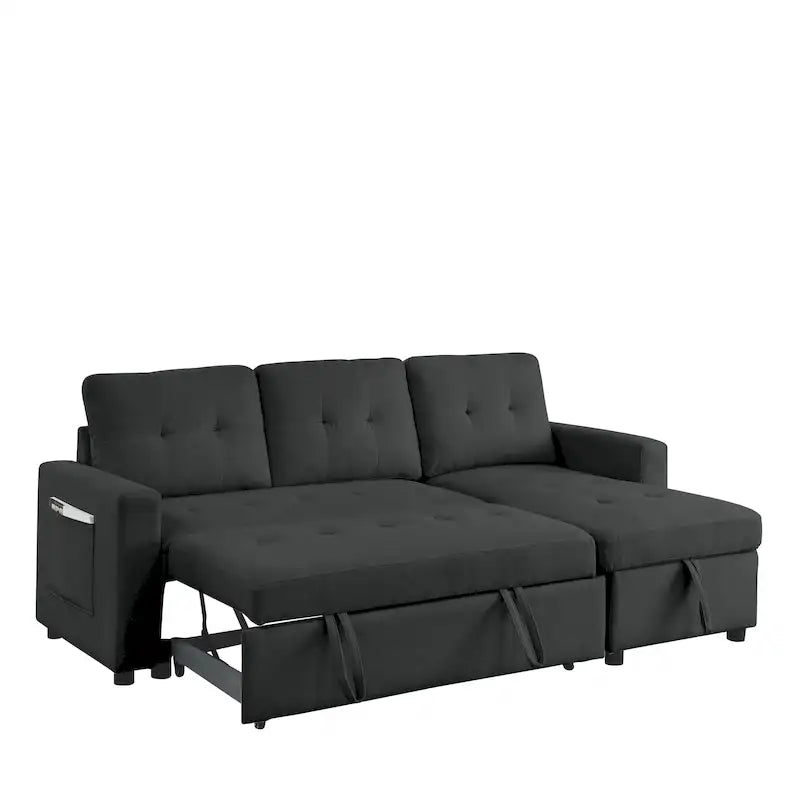 MH 78.5 Schlafsofa Ecksofa mit Stauraum-Recamiere und Seitentasche für kleine Wohnzimmer möbel