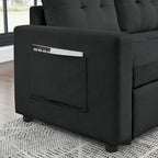 MH 78.5 Schlafsofa Ecksofa mit Stauraum-Recamiere und Seitentasche für kleine Wohnzimmer möbel