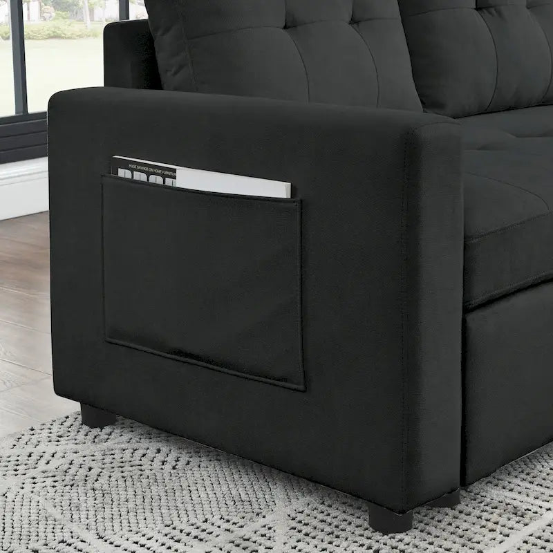 MH 78.5 Schlafsofa Ecksofa mit Stauraum-Recamiere und Seitentasche für kleine Wohnzimmer möbel