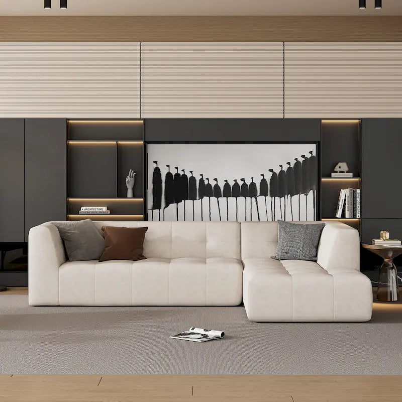 110.2*72.8 Modulare Wohnzimmer-Sofagarnitur, modern-minimalistisches Sofa, Wohnzimmer-Polsterschlafsofa, Schlafzimmer,