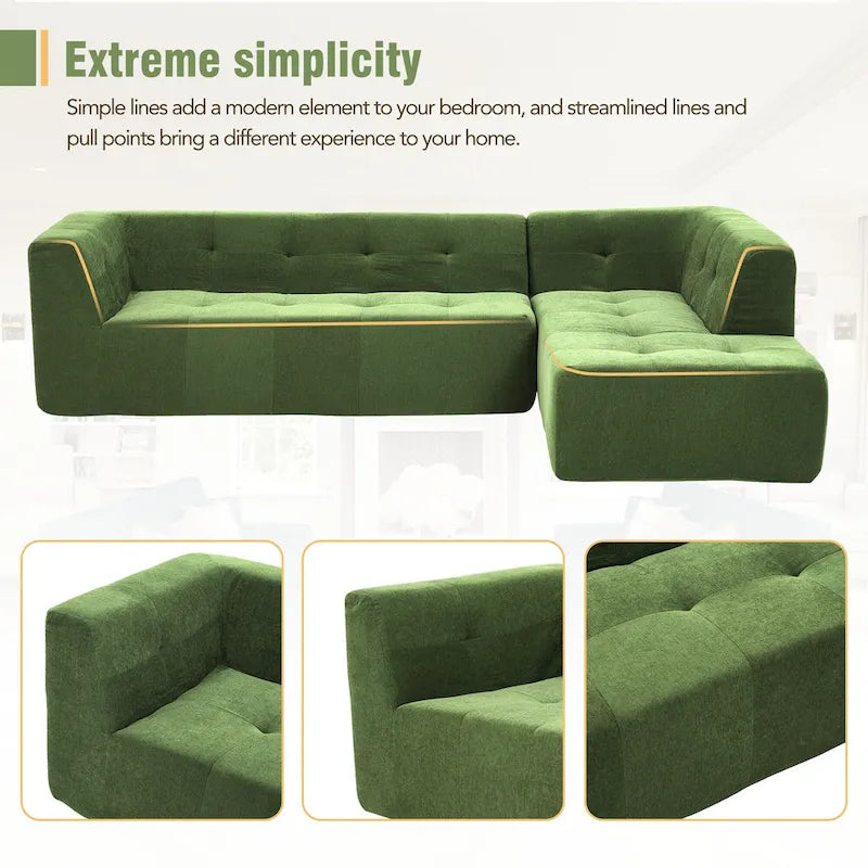 110.2*72.8 Modulare Wohnzimmer-Sofagarnitur, modern-minimalistisches Sofa, Wohnzimmer-Polsterschlafsofa, Schlafzimmer,