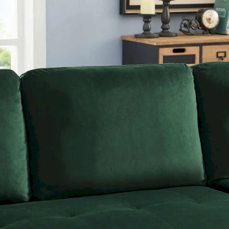 88 Umbaubares Ausziehsofa, Sektional-Schlafsofa mit Stauraum, Eckschlafsofa mit Stauraum-Recamiere links/rechts montierbar