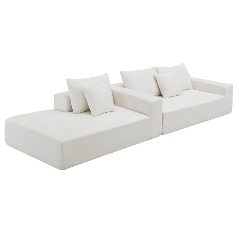 [VIDEO bereitgestellt] [Neu] 109*68 Modulare Ecksofa-Wohnzimmersofa-Garnitur, modernes minimalistisches Sofa, gepolstertes Schlafsofa f