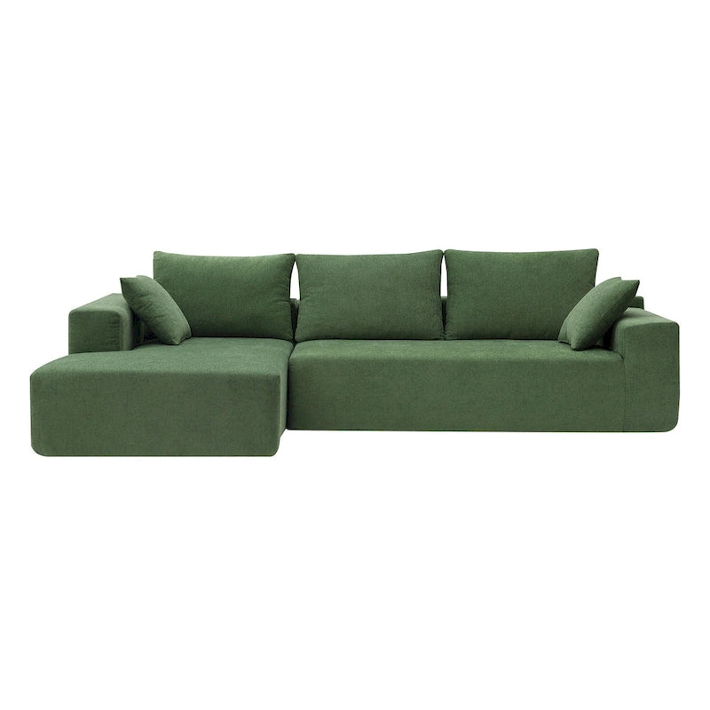 [VIDEO bereitgestellt] [Neu] 109*68 Modulare Ecksofa-Wohnzimmersofa-Garnitur, modernes minimalistisches Sofa, gepolstertes Schlafsofa f