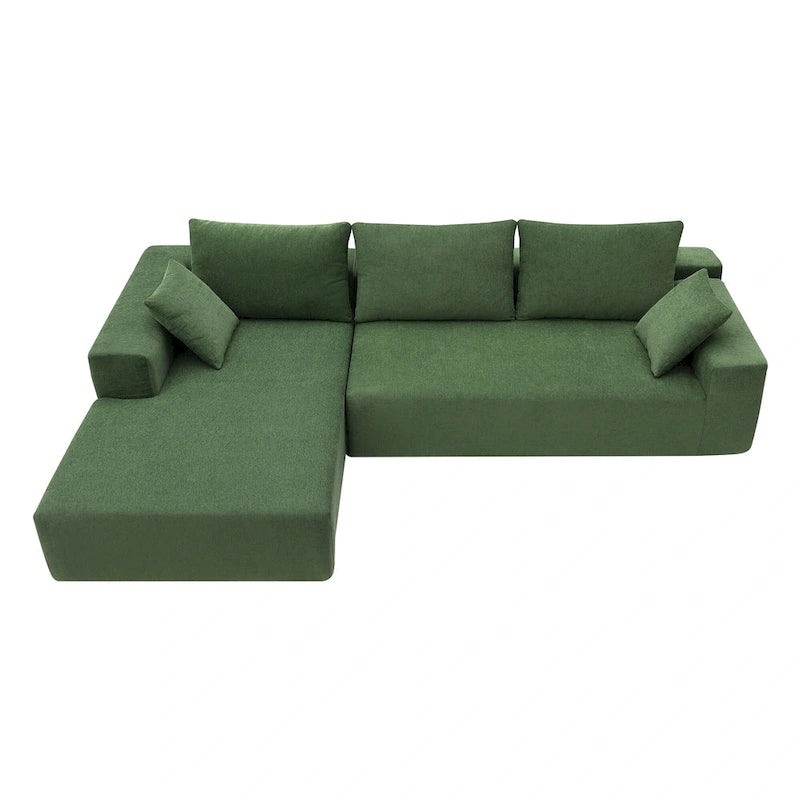 [VIDEO bereitgestellt] [Neu] 109*68 Modulare Ecksofa-Wohnzimmersofa-Garnitur, modernes minimalistisches Sofa, gepolstertes Schlafsofa f