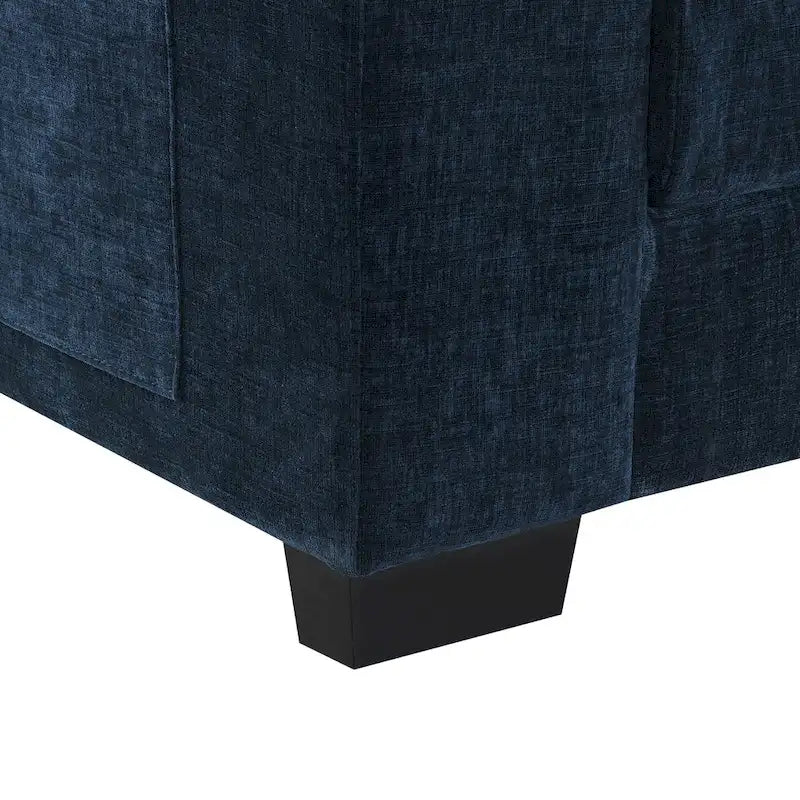 [VIDEO zur Verfügung gestellt][Neu]118*55 Modernes L-förmiges Chenille-Wolkensofa mit doppelten Sitzkissen, 5-Sitzer Polstermöbel für den Innenbereich,S