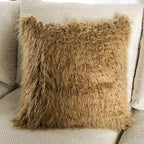 Pluttnam Übergangs-U-förmiges Sektionalsofa in Tan-Mikrofaser von Furniture of America