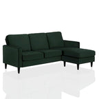CosmoLiving by Cosmopolitan Strummer Samt-Ecksofa, beidseitig montierbar