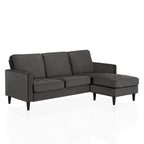 CosmoLiving by Cosmopolitan Strummer Samt-Ecksofa, beidseitig montierbar