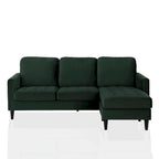 CosmoLiving by Cosmopolitan Strummer Samt-Ecksofa, beidseitig montierbar