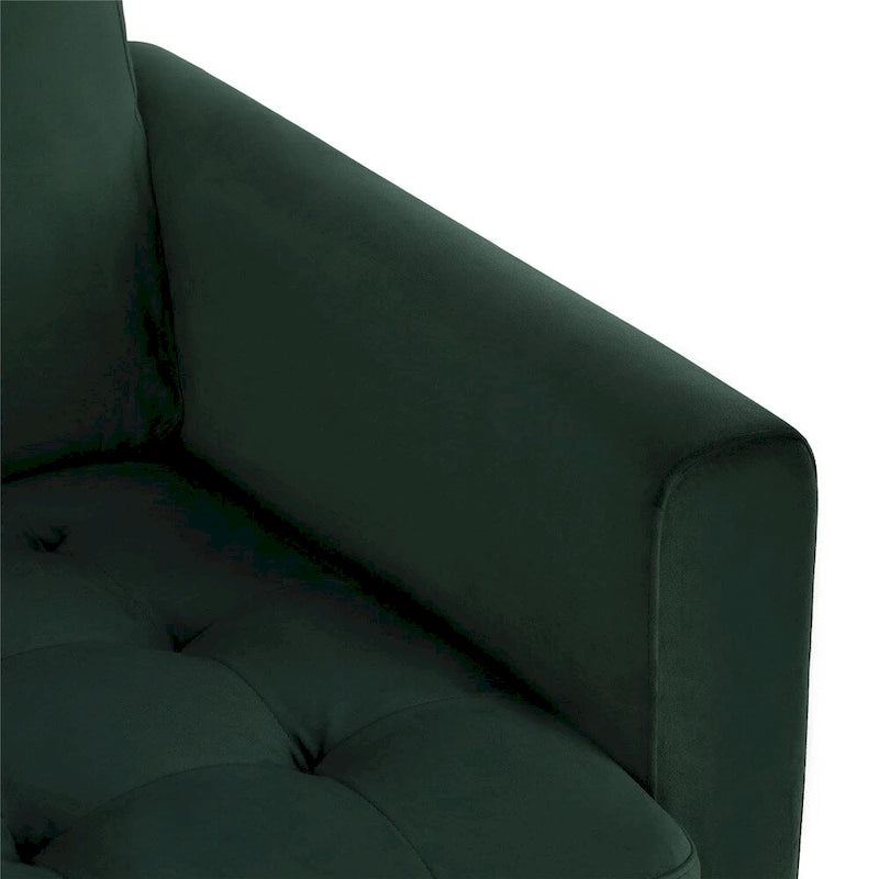 CosmoLiving by Cosmopolitan Strummer Samt-Ecksofa, beidseitig montierbar