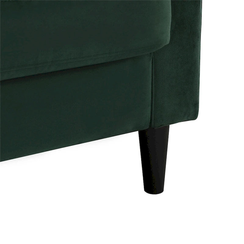 CosmoLiving by Cosmopolitan Strummer Samt-Ecksofa, beidseitig montierbar