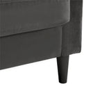 CosmoLiving by Cosmopolitan Strummer Samt-Ecksofa, beidseitig montierbar