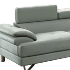 Kunstleder 2-teiliges Sektionalsofa in Grau