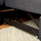 Werr modernes Schlafsofa mit Stauraum unter der Recamiere, Kunst-Nabuk, von Furniture of America