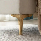 U-förmiges gepolstertes Armlehnen-Rückenlehnen-Sitzsofa in Beige