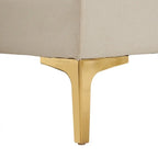 U-förmiges gepolstertes Armlehnen-Rückenlehnen-Sitzsofa in Beige