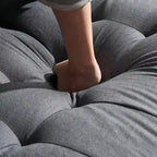 U-förmiges gepolstertes Armlehnen-Rückenlehnen-Sitzsofa in Beige