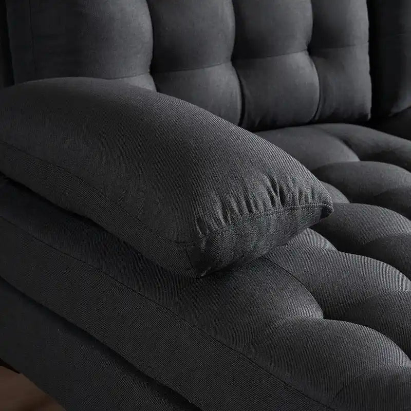 U-förmiges gepolstertes Armlehnen-Rückenlehnen-Sitzsofa in Beige