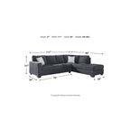 Signature Design by Ashley Altari 2-teiliges Schlafsofa mit Chaiselongue - 110B x 90T x 37H
