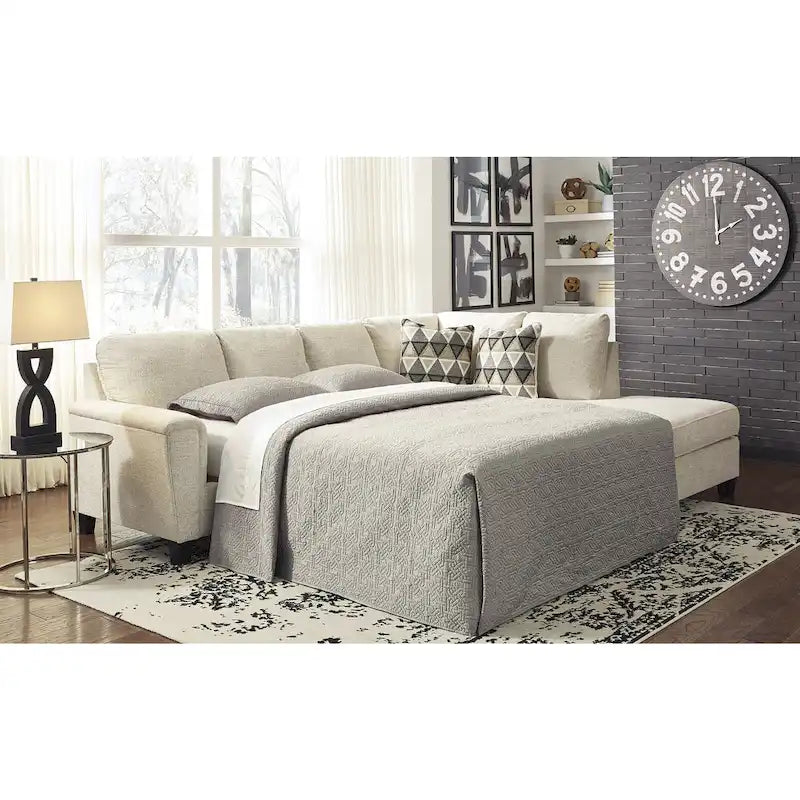 Signature Design by Ashley Abinger 2-teiliges Schlafsofa mit Chaiselongue – 116B x 91T x 39H
