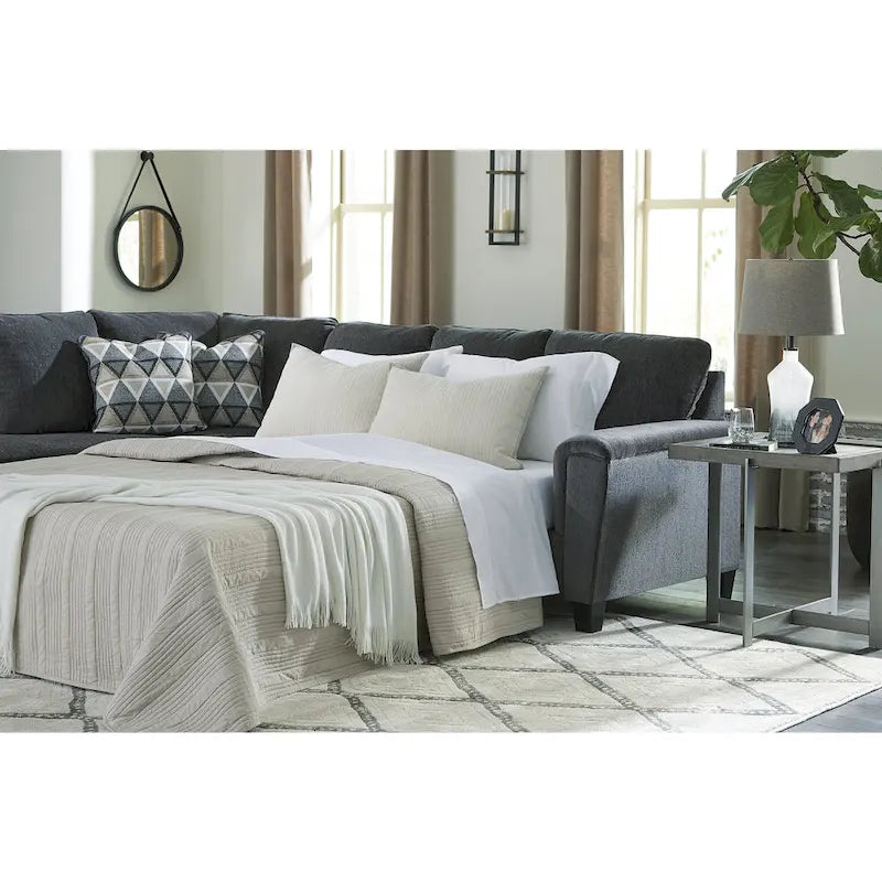 Signature Design by Ashley Abinger 2-teiliges Schlafsofa mit Chaiselongue – 116B x 91T x 39H