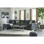 Signature Design by Ashley Abinger 2-teiliges Schlafsofa mit Chaiselongue – 116B x 91T x 39H