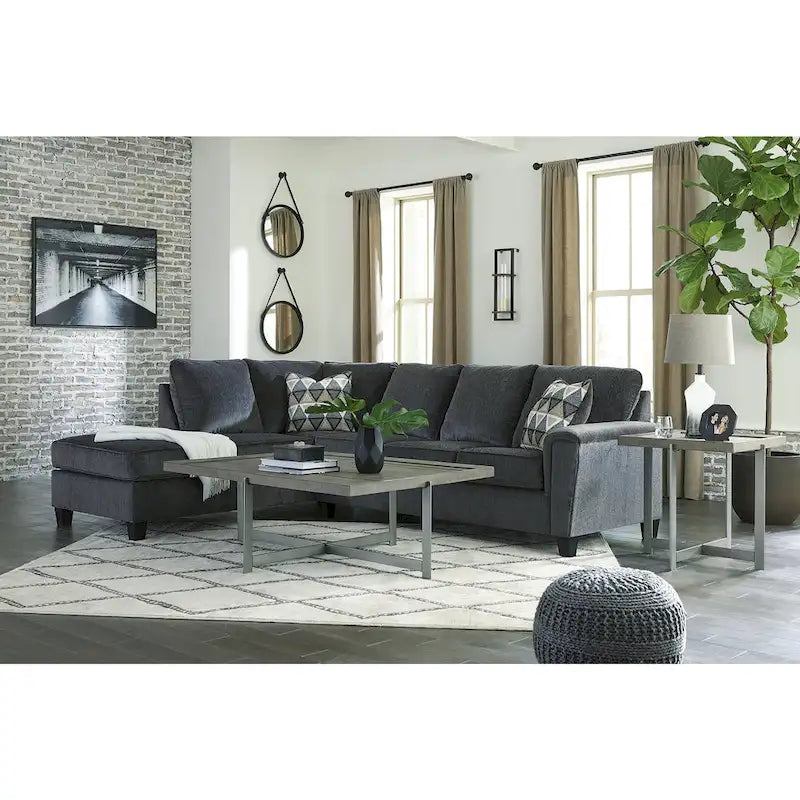 Signature Design by Ashley Abinger 2-teiliges Schlafsofa mit Chaiselongue – 116B x 91T x 39H