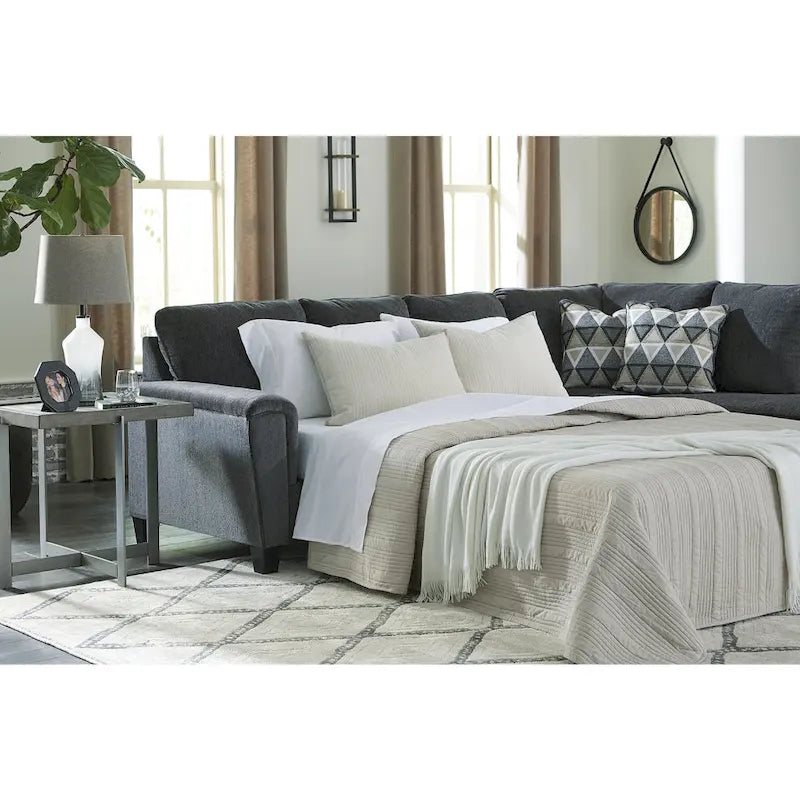 Signature Design by Ashley Abinger 2-teiliges Schlafsofa mit Chaiselongue – 116B x 91T x 39H