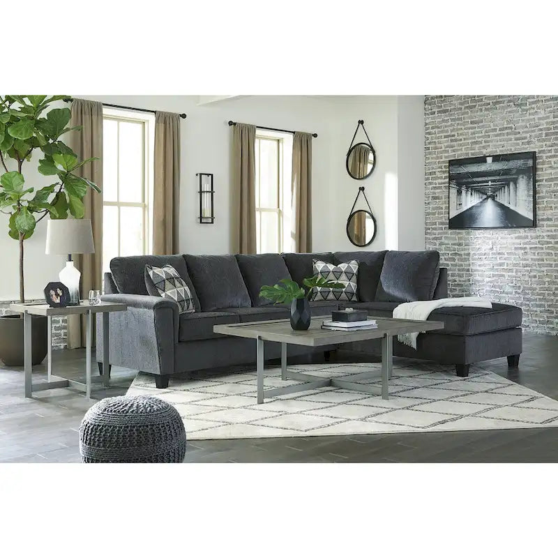 Signature Design by Ashley Abinger 2-teiliges Schlafsofa mit Chaiselongue – 116B x 91T x 39H