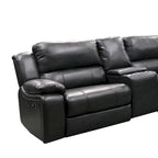 Brady 7-teiliges Sektionalsofa mit elektrischer Relaxfunktion in Grau