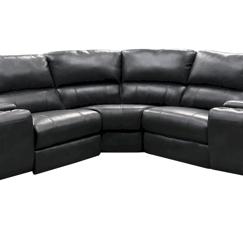 Brady 7-teiliges Sektionalsofa mit elektrischer Relaxfunktion in Grau