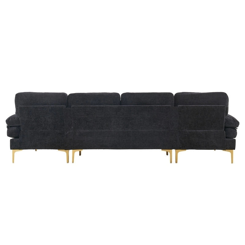 U-förmiges modulares Sofa für 4 Personen für den Innenbereich