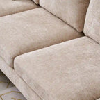 U-förmiges modulares Sofa für 4 Personen für den Innenbereich