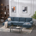 U-förmiges modulares Sofa für 4 Personen für den Innenbereich