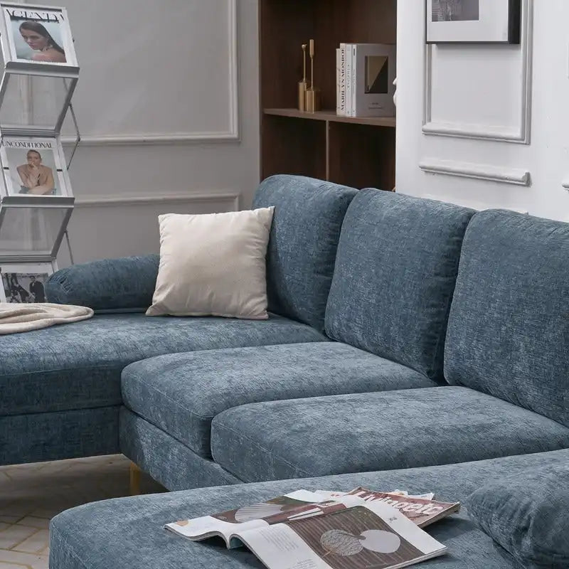 U-förmiges modulares Sofa für 4 Personen für den Innenbereich