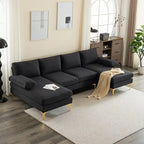 U-förmiges modulares Sofa für 4 Personen für den Innenbereich